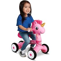 Radio Flyer Lil' Racers: Sparkle The Unicorn Ride on Toy, for Ages